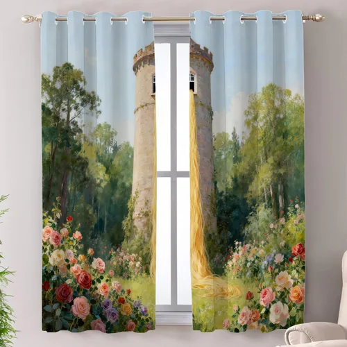 Miniatura 99 de Shrahala Cortinas de hojas de arce otoñales para ventanas de cocina, hojas rojas ardientes, fondo marrón, paneles de cortina de ventana de poliéster