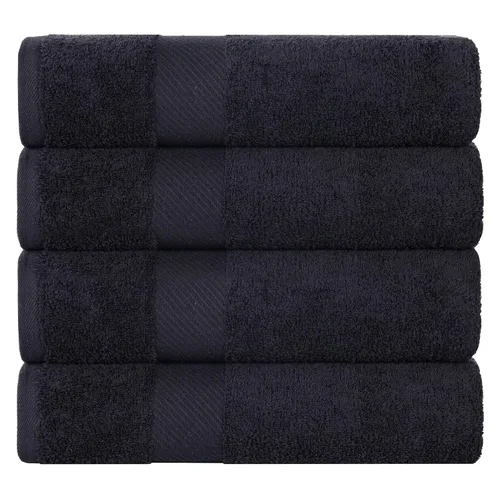 SUPERIOR Kendell - Juego de 4 toallas de baño de algodón egipcio, absorbentes, para la ducha, artículos esenciales para el spa, toallas grandes,