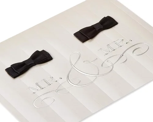 Miniatura 5 de Papyrus Tarjeta de boda LGBTQIA+ para novios (comienzos increíbles)