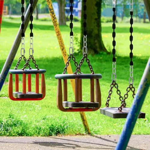 Miniatura 3 de 4 cadenas de acero inoxidable (negro de 84 pulgadas), accesorios de columpio resistentes, 4 hebillas de conexión rápida, hamacas para columpios