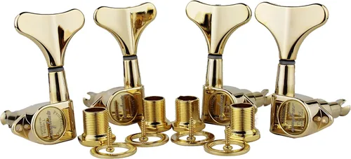Miniatura 20 de Guyker Afinadores de Bajo para Guitarra (2R + 2L) - Clavijas de afinación con relación 1:17, cabezal sellado, reemplazo de máquina de afinación