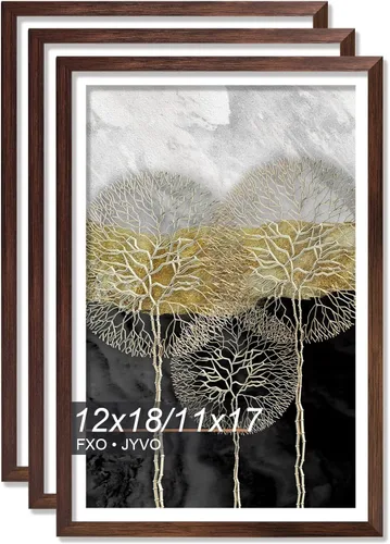 Miniatura 147 de Fxojyvo Marco de Fotos de 4x6, Muestra Foto de 3.5x5 con Paspartú o 4 x 6 Sin Paspartú, Liviano y de Alta Transparencia Marco de 4 por 6 para Pared