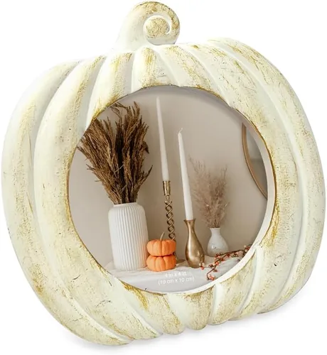 Miniatura 6 de Isaac Jacobs - Marco de fotos en forma de calabaza de 4 x 4 para decoración de Halloween u otoño, mesa de fotos y exhibición de pared para colgar