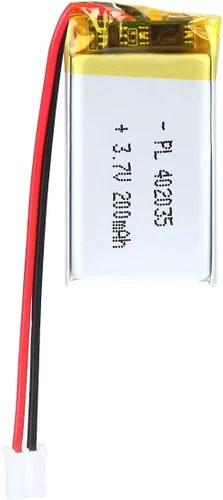 3.7V 200mAh 402035 Lipo batería recargable batería de iones de polímero de litio con conector JST
