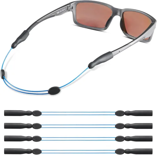 Miniatura 17 de Correa para gafas, correa ajustable sin cola para lentes de sol y gafas, correas de cable, soportes para gafas alrededor del cuello, cordón