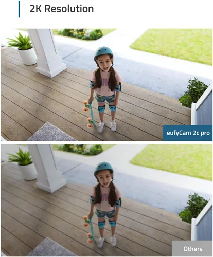 Miniatura 2 de eufy security, eufyCam 2C Pro Kit de 2 cámaras, sistema de seguridad inalámbrico para el hogar con resolución 2K, duración de la batería de 180