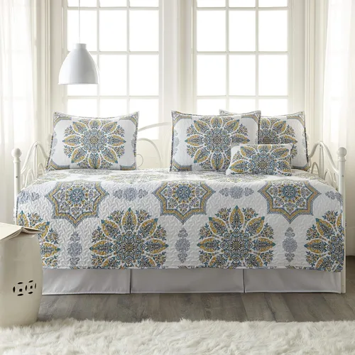 Miniatura 17 de Southshore Fine Living, Inc. Juegos de Edredón para Cama Nido Individual, Juego de Ropa de Cama Boho de 6 Piezas con Funda para Cama Nido, 3 Fundas