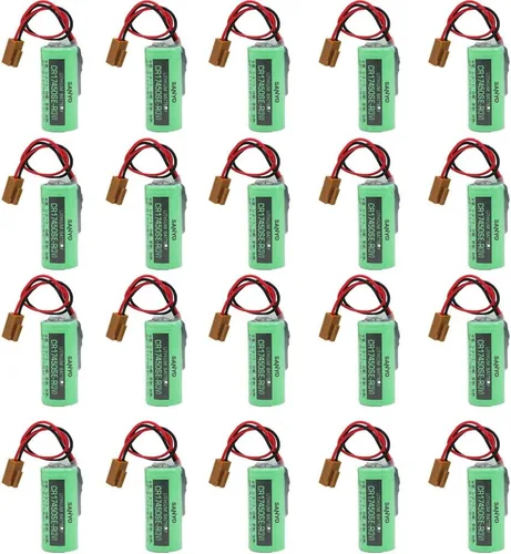 BALOLO CR17450SE-R - Batería PLC CR17450SE-R 3V 2500mah para A98L-0031-0012 Sistema CNC CR17450se-r 3V Batería con enchufe