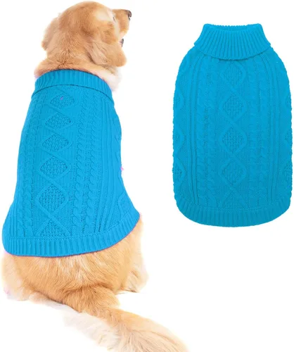 Miniatura 21 de BINGPET Suéter de Punto Térmico para Perros Pequeños, Medianos y Grandes, Abrigo de Invierno para Perros y Gatos, Conjuntos de Sudaderas Cálidas