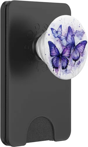 Miniatura 7 de mariposa estética púrpura mariposas naturaleza azul PopSockets PopGrip intercambiable