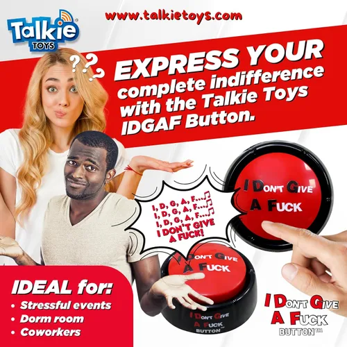 Miniatura 5 de Talkie Toys Products No me importa un botón de mierda - 8 frases divertidas de IDGAF