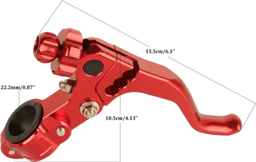 Miniatura 2 de Palanca de embrague de acrobacias CNC corta universal de 7/8" 22mm para motocicleta, manija de embrague de aleación de aluminio, compatible