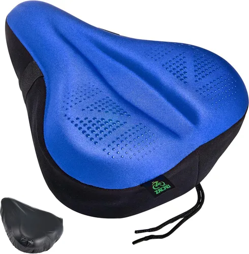 Miniatura 11 de Zacro Bike Seat Cushion - Padded Gel Bike Seat Cover for Men & Women, Padding Bicycle Saddle fit with Peloton/Spin Stationary Exercise/Mountain Road