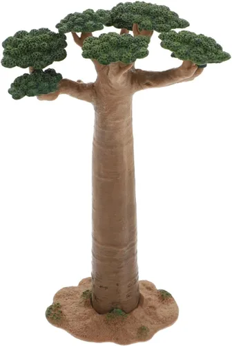 Garneck Árbol modelo mini baobab árbol tren paisaje, arquitectura, árboles falsos, árbol artificial en miniatura, plantas falsas para manualidades,