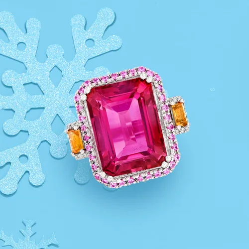 Miniatura 5 de Ross-Simons 14.80 ct. t.w. Multi-Gemstone Ring in Sterling Silver