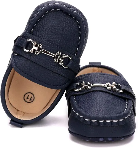 Miniatura 5 de LONSOEN Mocasines para bebés y niños y niñas, Mocasín