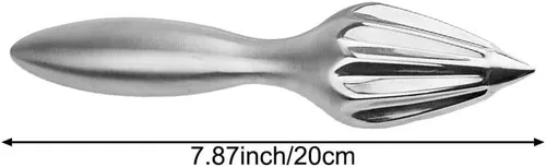 Miniatura 3 de Exprimidor manual de limón, extractor de cítricos de acero inoxidable, prensa manual de cono de fruta naranja, exprimidor de metal, exprimidor