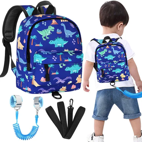 Miniatura 25 de Accmor - Mochila para niños pequeños con correa de muñeca anti-pérdida, lindo arnés para caminar para niños pequeños, mantiene a los niños cerca