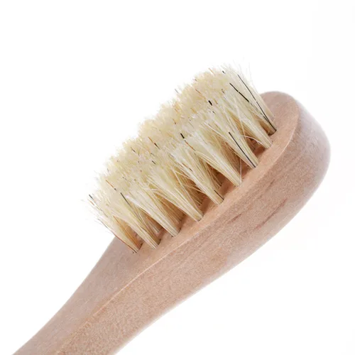 Miniatura 5 de Cepillo de limpieza facial para exfoliación facial, cepillo de cerdas naturales para cepillado en seco, juego de 3 unidades de limpieza de piel