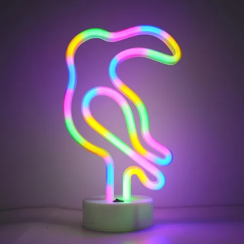Miniatura 17 de ENUOLI Luces de Letreros LED de Neón con Forma de Trébol Verde, Luz Nocturna de Neón Alimentada por USB y Batería, Lámpara Nocturna, Mejores Luces