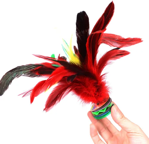 Miniatura 3 de Baitaihem Colorful Kick Shuttlecock Fancy Chinese Jianzi Foot Sports Outdoor Exercise, 4 Pack/ 6 Pack