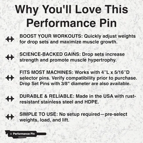 Miniatura 2 de The Original Drop Set Pins for Gym Una repetición más con pasadores de pila de peso Transición instantánea a pesos más bajos para más Verde