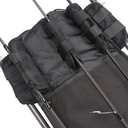 Miniatura 6 de Bolsa de caña de pescar multifunción - Funda impermeable para carrete de caña, bolsa de transporte de lona duradera, gran regalo de almacenamiento
