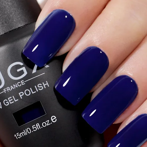 Miniatura 13 de L'UGX Esmalte de uñas de gel rosa translúcido, 0.5 onzas líquidas, esmalte de gel neutro nude, rosa, transparente, natural, UV, punta francesa
