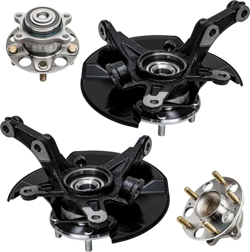 Miniatura 68 de Detroit Axle - Kit de nudillos de dirección delantera izquierda para Ford Edge Lincoln MKX 07-10, cojinete de rueda del lado del conductor, nudillo