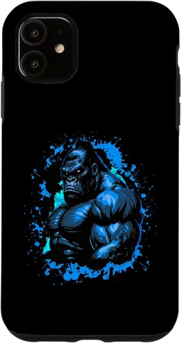 Miniatura 6 de iPhone 12 Pro Max Gorilla Workout Animal Beast Muscles Bodybuilding Gym Case