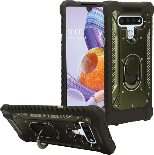 Miniatura 16 de Para LG Stylo 6 LM-Q730 (2020) - Funda híbrida con soporte de anillo - RS2 Negro