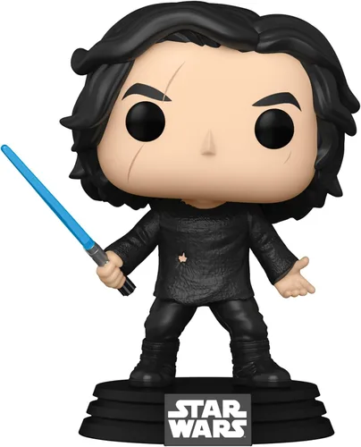 Miniatura 3 de Funko POP Star Wars: Rise of Skywalker - Ben Solo con cabezal de vinilo de sable azul, multicolor, estándar (51480)