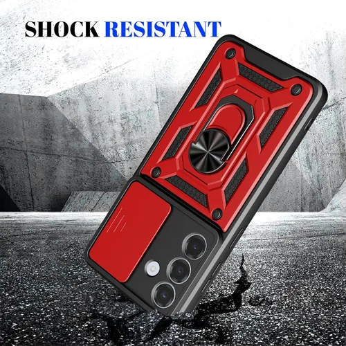 Miniatura 5 de Ysnzaq for Samsung Galaxy S26 Case, Built in Sliding Camera Lens Cover & Ring Holder Stand, Military Grade Shockproof Protective Phone Case for