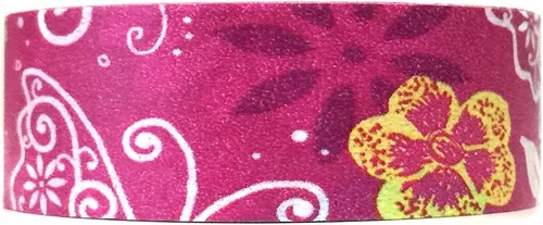 Miniatura 7 de allydrew Cinta adhesiva decorativa Washi, banda de rodadura granate