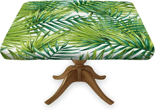 Miniatura 32 de Mantel cuadrado ajustable con estampado de girasoles, borde elástico, "You are My Sunshine", se adapta a 36x36 pulgadas, mantel de poliéster lavable