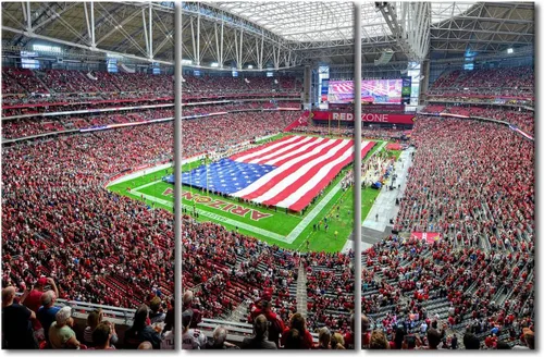 Miniatura 81 de 3 piezas de arte de pared deportivo del equipo de fútbol de los Vikings de Estados Unidos, pinturas de estadios deportivos Minnesota, Estados