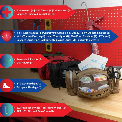 Miniatura 5 de Luminary OFAK - Kit de acceso rápido para operador, kit de primeros auxilios, bolsa para llevar y llevar para vehículo de gama doméstica, chaleco