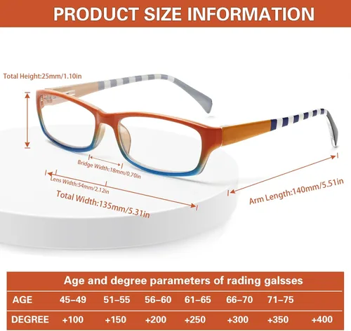 Miniatura 2 de Kerecsen - Lentes para computadora y lectura, para mujer, con bloqueo de luz azul, diseño moderno con estampados, ideales para lectura y uso diario