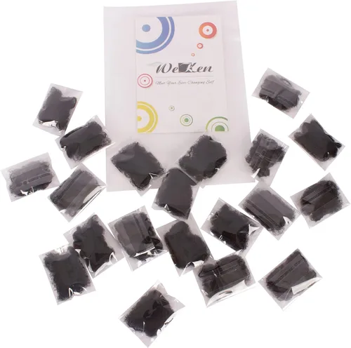 Miniatura 7 de WeKen Red de pelo invisible con borde elástico para mujeres, servicio de alimentos, ballet, moño, dormir, embalaje individual, 20 pulgadas
