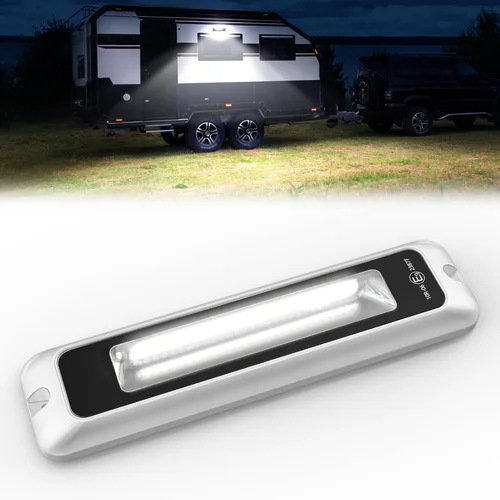 Miniatura 17 de Luz LED para porche exterior de casa rodante, impermeable, 10-30 V CC, baja corriente, accesorio de iluminación de 13 pulgadas, 90 W, 2800 lúmenes
