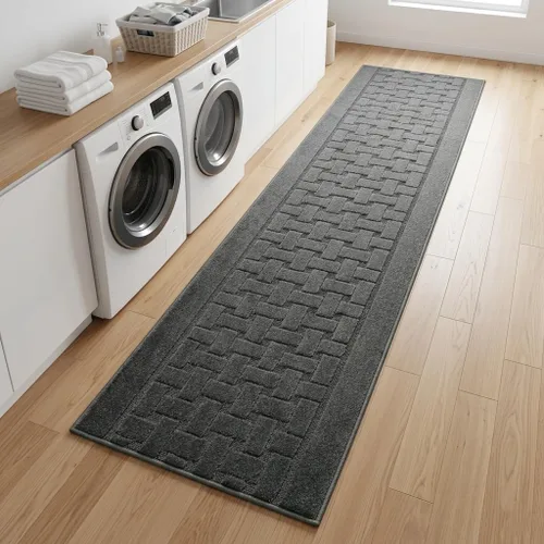 Miniatura 9 de Alfombra antideslizante lavable de 8 pies de largo con respaldo de goma, tapete de piso personalizado para cocina, pasillo, escaleras, dormitorio