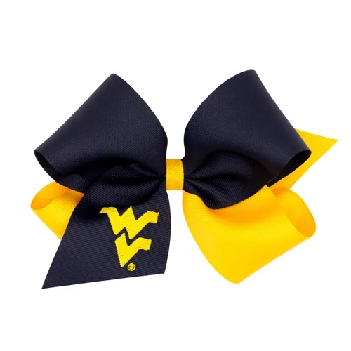 Miniatura 66 de Divine Creations - Lazo para el pelo de dos tonos para niñas con temática universitaria para el día del juego, por Wee Ones en un clip WeeStay
