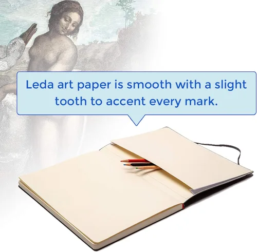 Miniatura 2 de Cuaderno de bocetos A5, libro de bocetos de tapa blanda que se abre completamente plano para todos, ideal para tinta, acuarela, bolígrafo, lápices