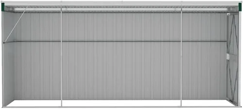 Miniatura 4 de vidaXL vidaXL Cobertizo de almacenamiento, cobertizo de jardín montado en la pared con puertas dobles con cerradura, cobertizo de almacenamiento al