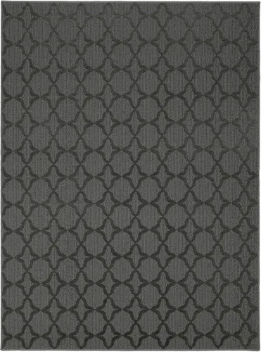 Miniatura 62 de Garland Rug Sparta - Alfombra antideslizante de polipropileno de 2 pies x 12 pies, color negro, ideal para salas de estar y pasillos, elegante