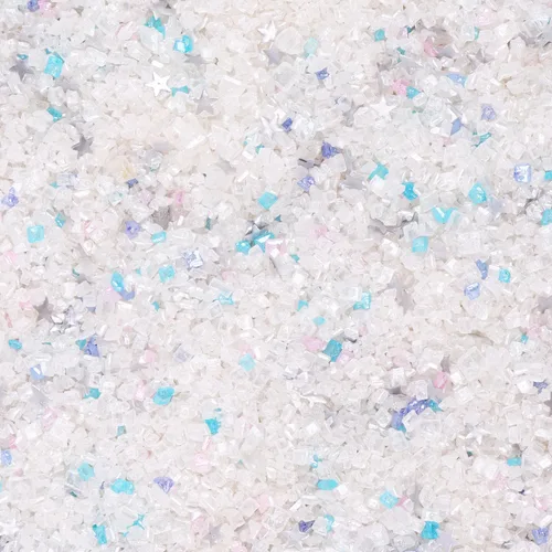 Miniatura 8 de Mezcla de estrellas con purpurina plateada comestible de lijado, chispas de azúcar comestible azul y morado para decoración de pasteles, azúcar
