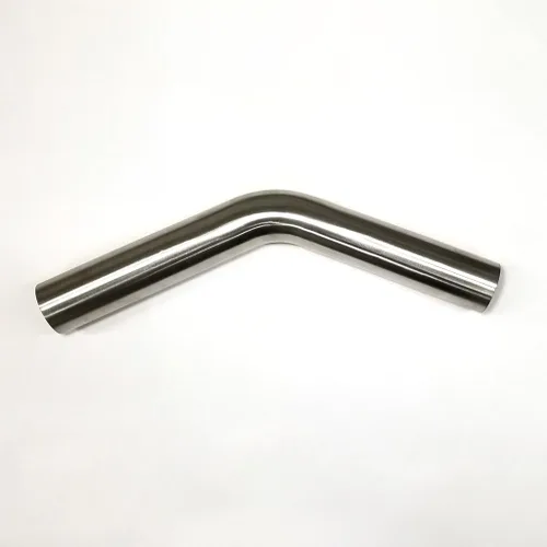 1.25" de acero inoxidable, doblado con mandril 45°, radio suelto 1.5D, 16GA/.065" - SS304 - Fabricación de tubo de escape