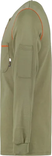 Miniatura 92 de KONRECO Camisas FR para hombre resistentes al fuego/ignífugo CAT2 7oz algodón dos tonos y camisa Henley