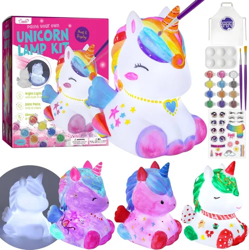 Miniatura 10 de Pinta tu propia lámpara de gato, artes y manualidades para niños de 8 a 12 años, kit de suministros de arte para pintar para niños de 6 a 12 años