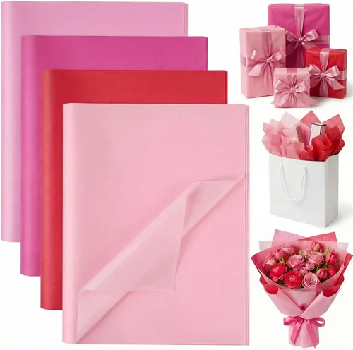 Miniatura 9 de Koogel 112 hojas de papel de seda naranja, papel de seda amarillo de 20 x 14 pulgadas para bolsas de regalo, manualidades, decoración de envoltura